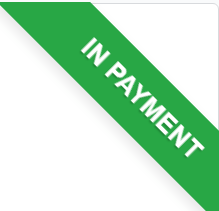 Sample of a green in payment banner in Axis Sales.