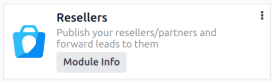 The resellers module in Axis.