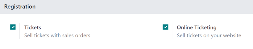 View of the settings page for Axis Events.