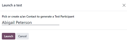 Launch a test pop-up window that appears in Axis Markting Automation.